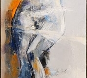 Figure I,  Oil on Canvas,  150cm x 50cm