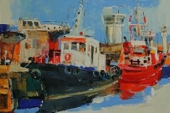 Harbour I,  Oil on Canvas,  60cm x 80cm